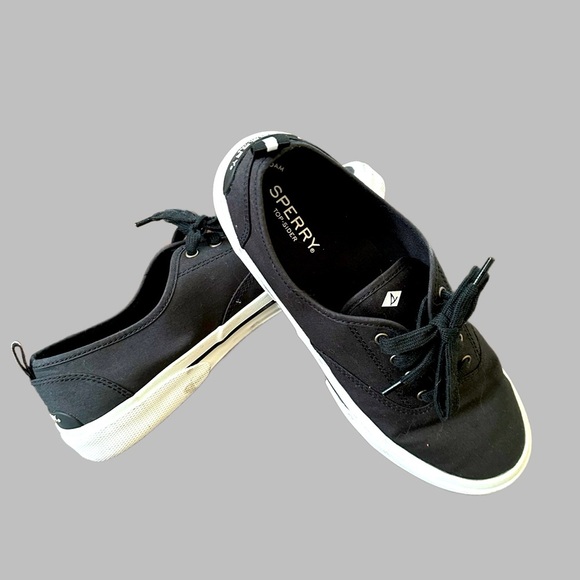 Women’s Sperry Pier Wave CVO Poplin Black Shoes STS85894 - Size 9 - EUC - Picture 5 of 6